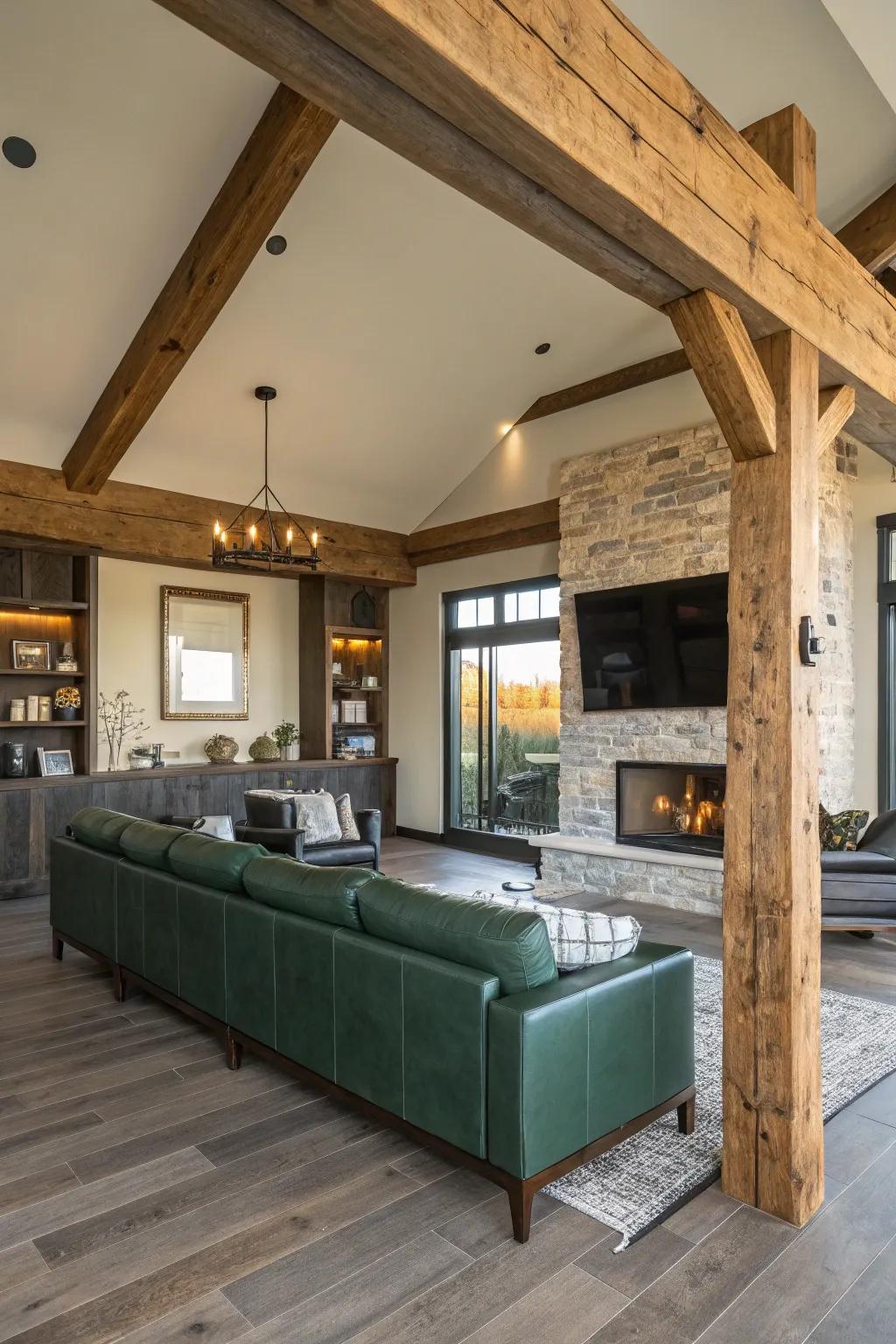 Combine rustic charm with modern design for a unique and sophisticated look.