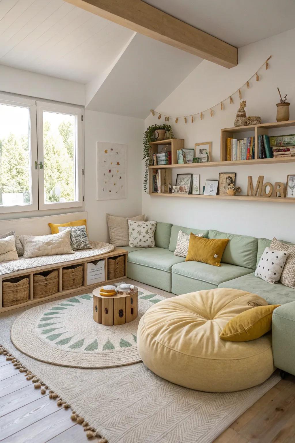 Create endless possibilities with modular seating that adapts to playtime adventures.