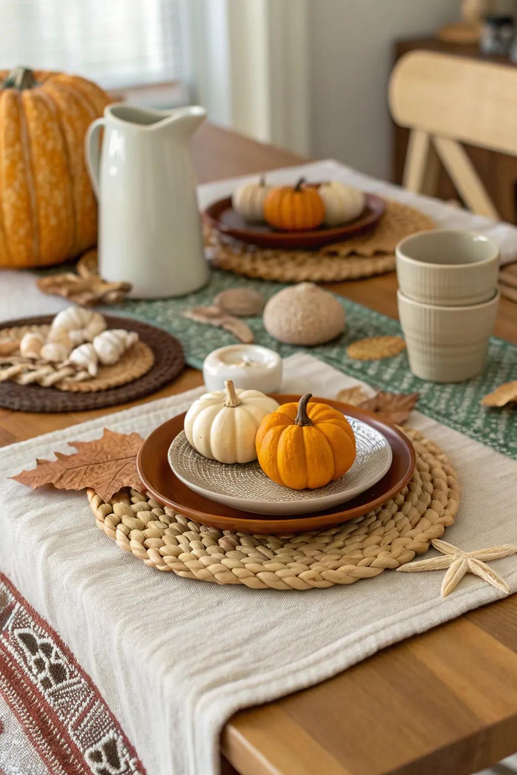 Capture the essence of the season with charming, themed table accents. 🍂 #SeasonalDecor #TableStyling