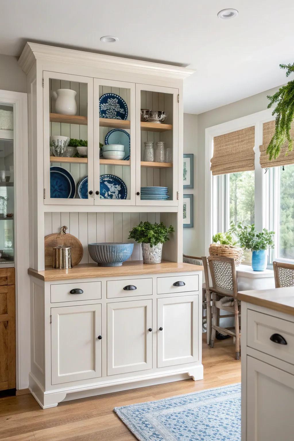 Mix and match materials to create a unique and inviting kitchen space. #KitchenDesign #HomeDecor #InteriorInspiration