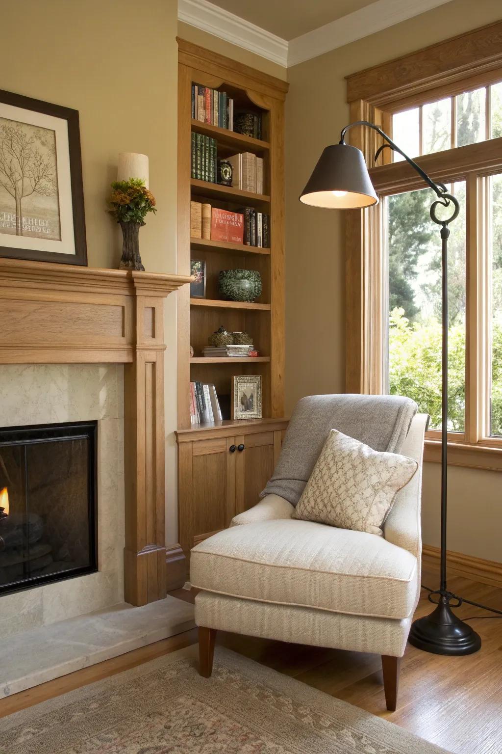 Curl up in your personal reading nook, blending comfort and style seamlessly into your living space.