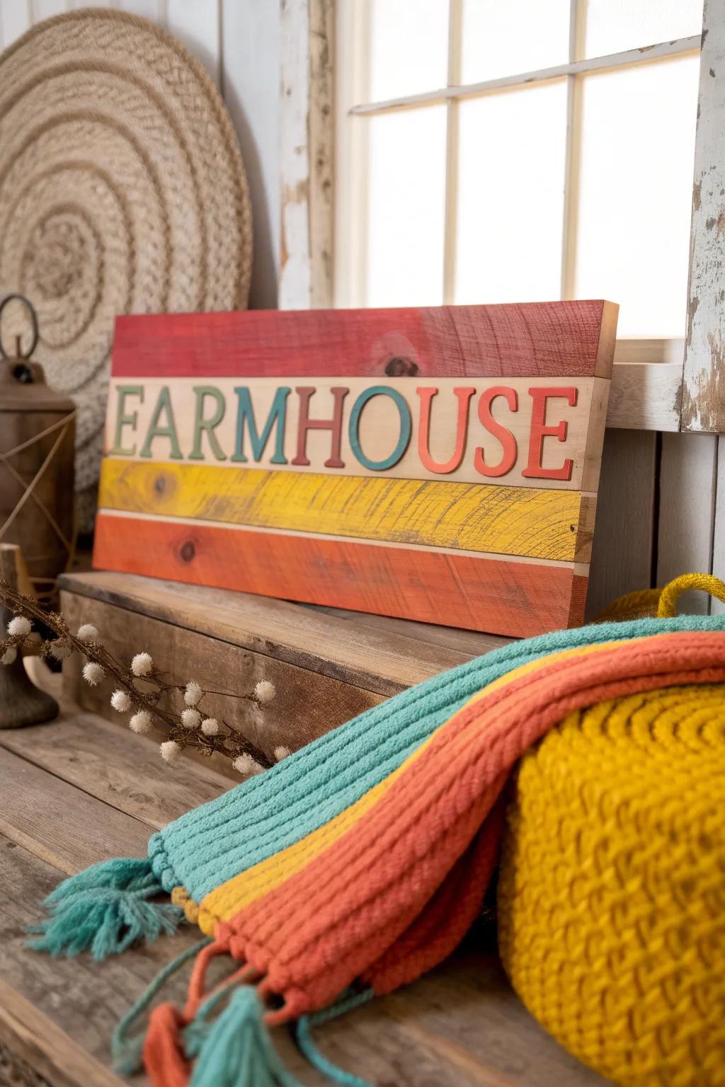 Bring the countryside indoors with rustic signs that echo farmhouse charm. #CountryLiving