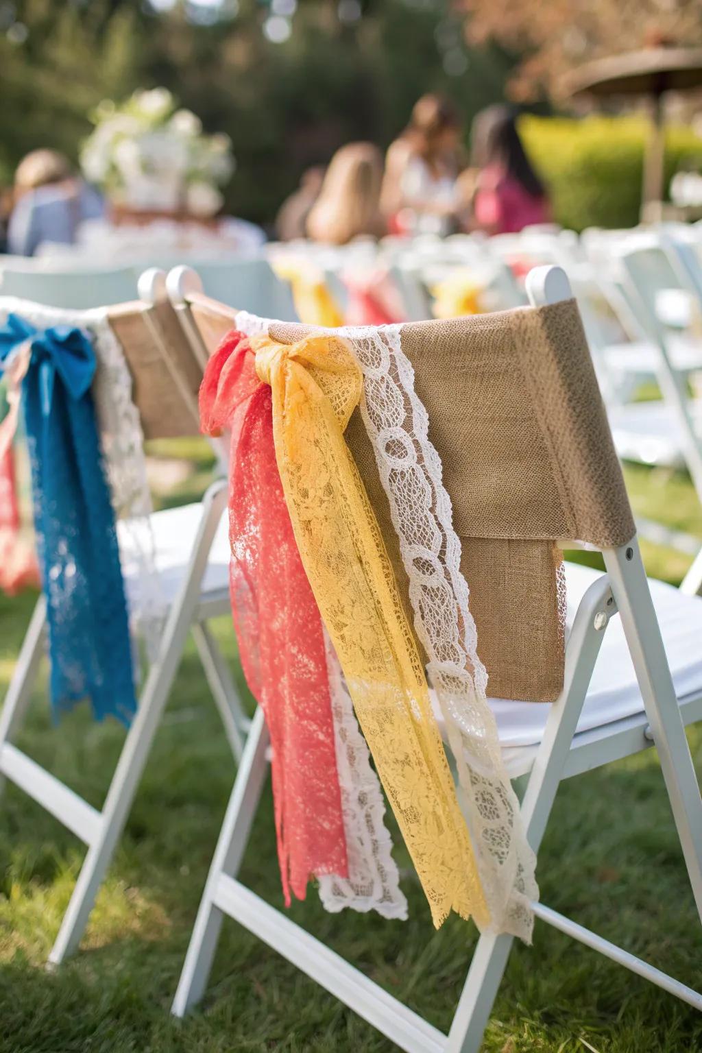 Create depth with layered textures that add a touch of sophistication and charm to your chairs.