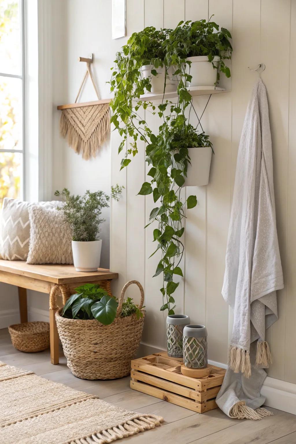 Greenery brings vibrancy and life to your home—perfect for any corner space.