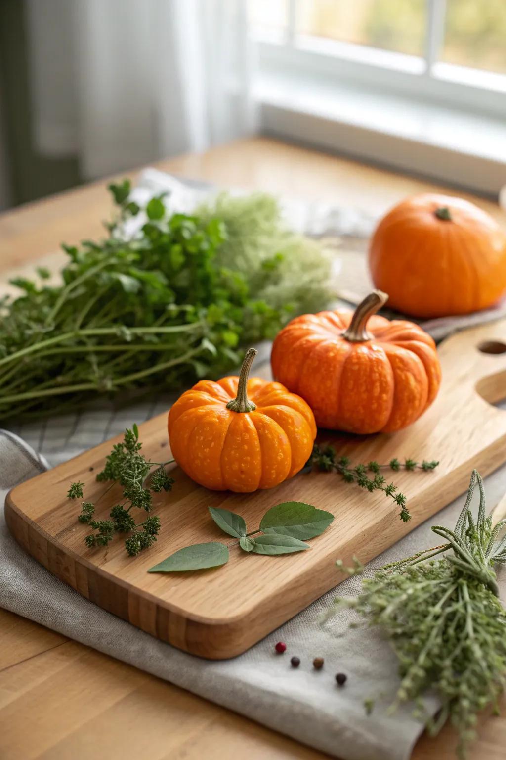 Seasonal accents on cutting boards bring a personal and festive touch to your kitchen decor.