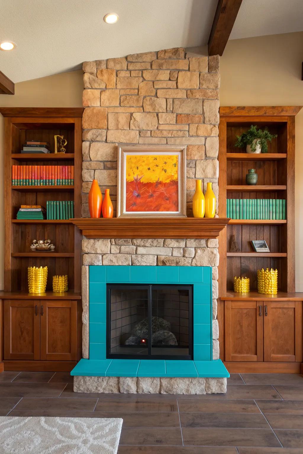 Combine wood and stone for a rich, textured look that adds warmth and character to your space.