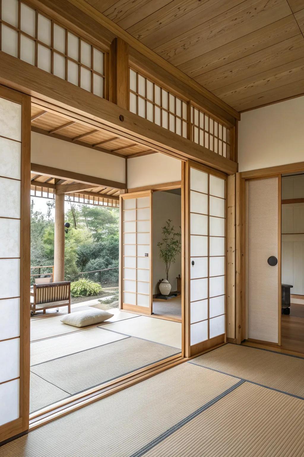 Transform your space with the elegance and functionality of sliding doors. #SlidingDoors #FlexibleLiving