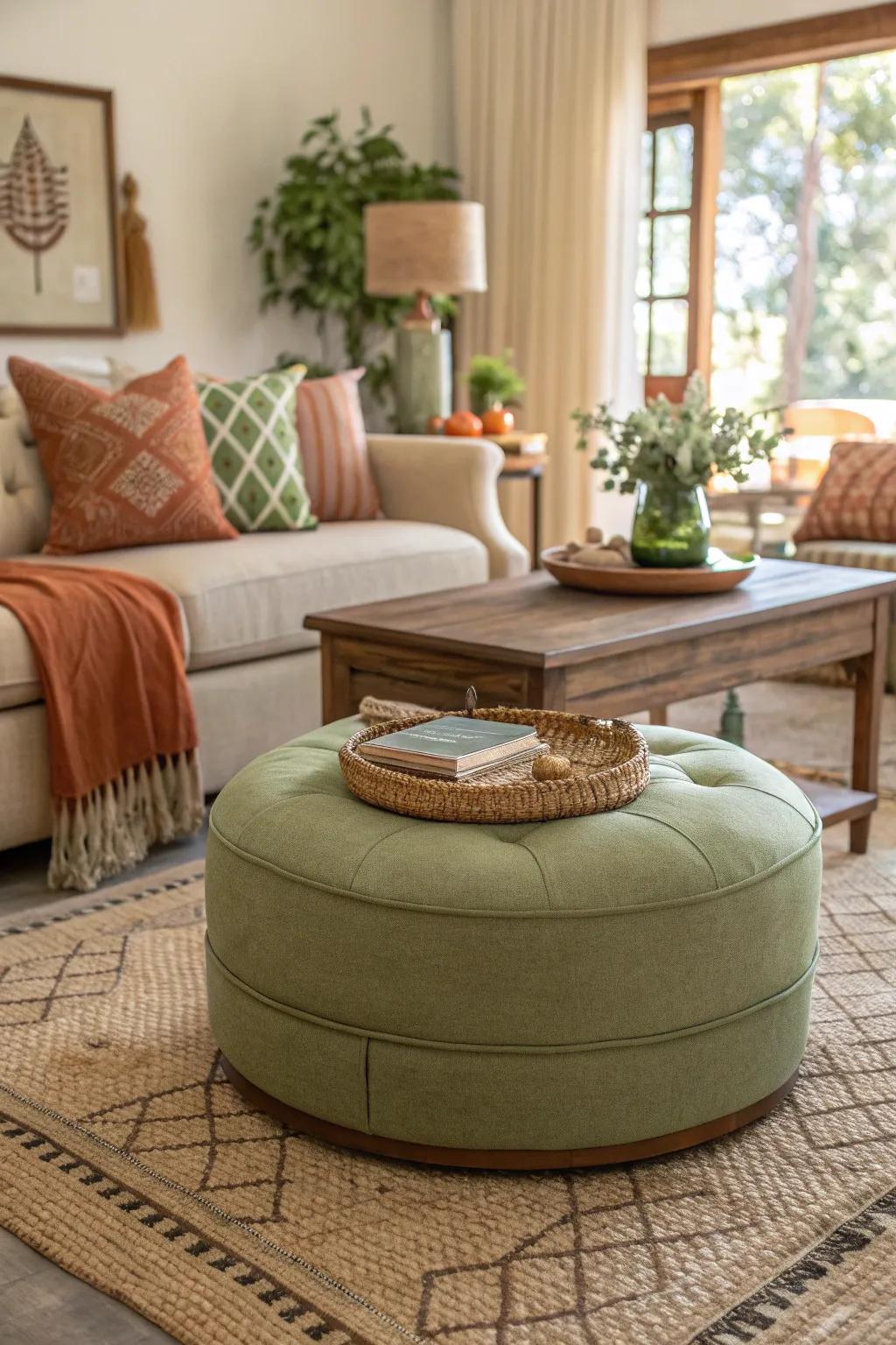 Neutral tones bring a calming and cohesive feel to your living room.