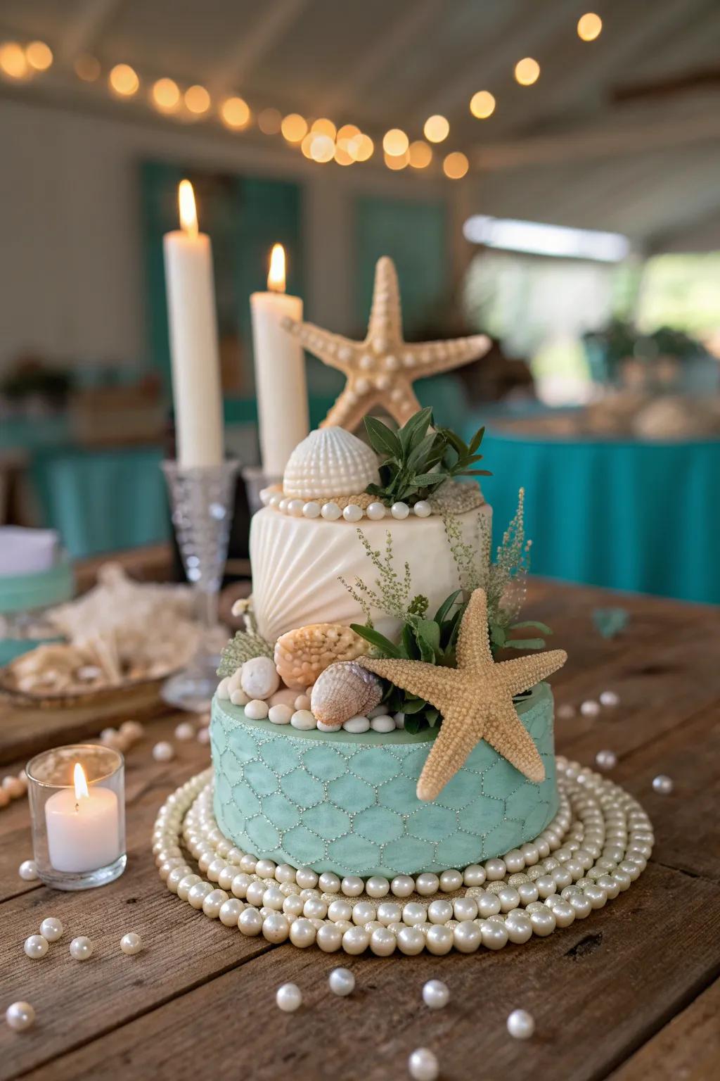 Bring the sea to the table with enchanting seashell centerpieces.