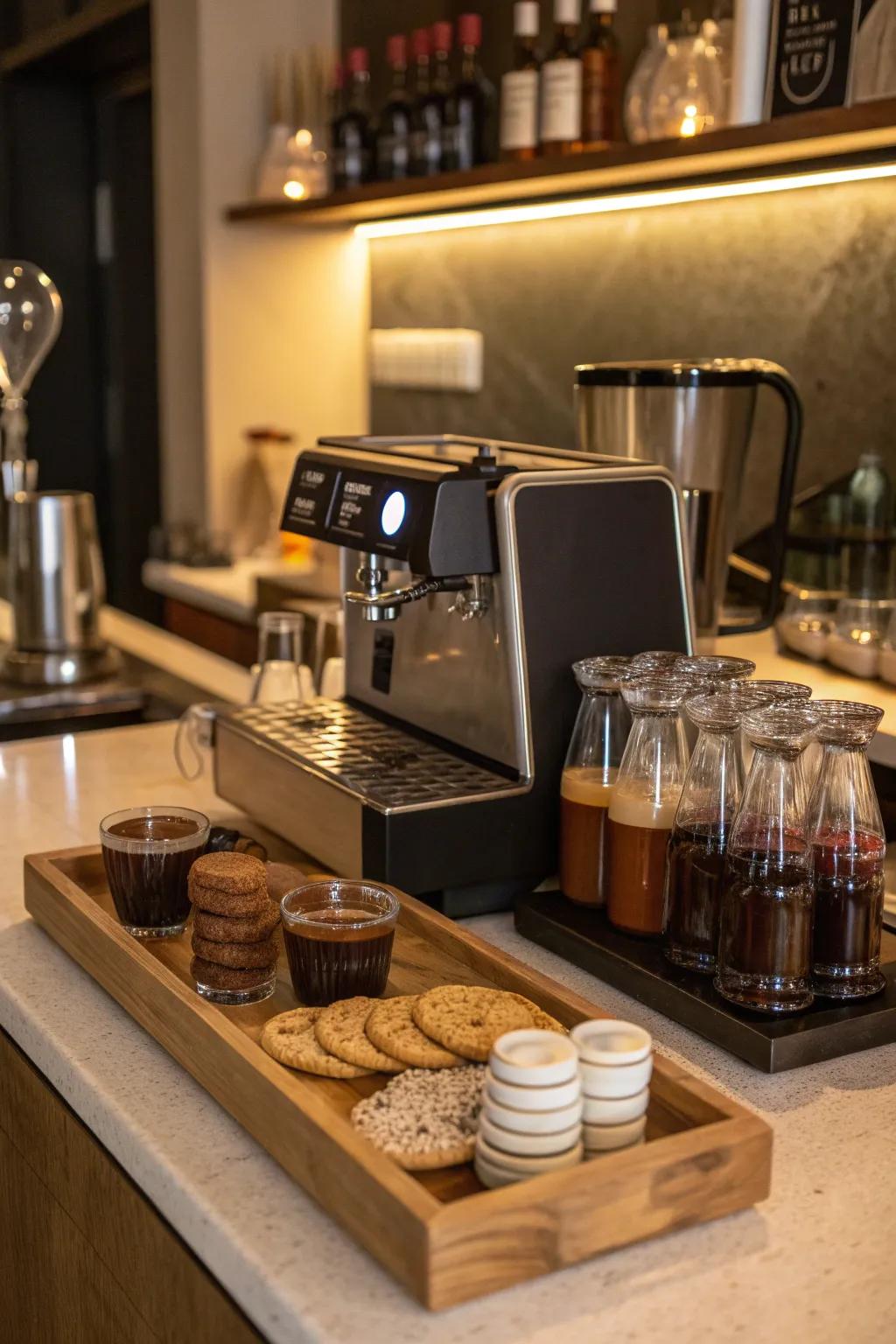 Wake up your party with a coffee bar that rivals your favorite café.