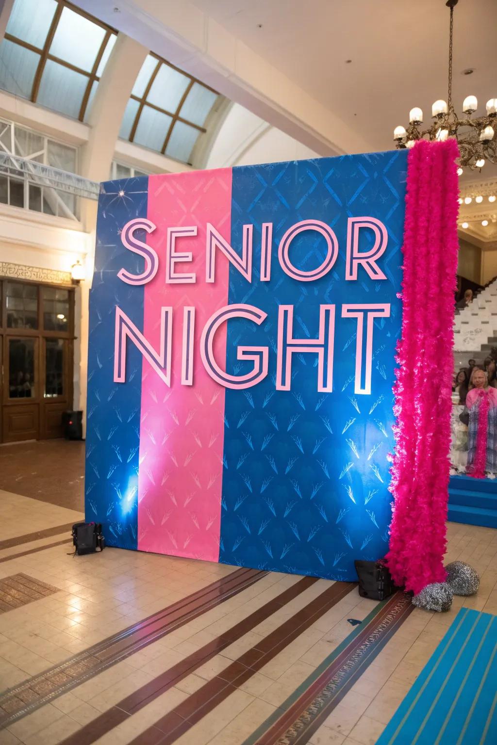 Celebrate the milestone with a bold display of the graduation year, marking a new chapter in the students' lives.