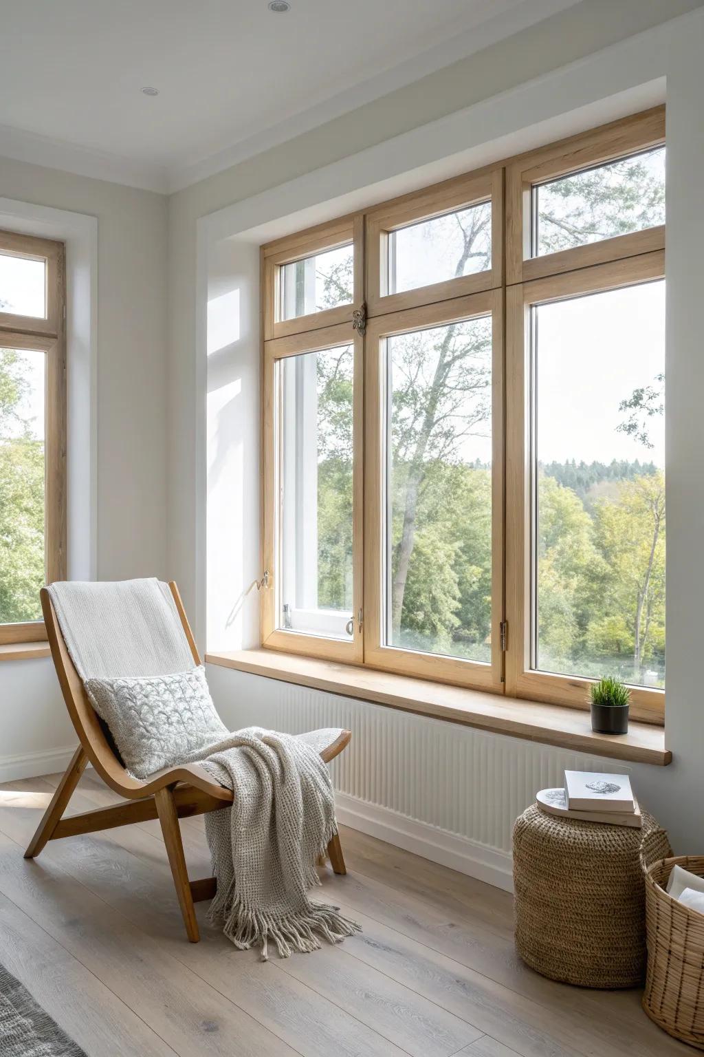 Minimalist trim creates a seamless, modern look that's effortlessly chic.