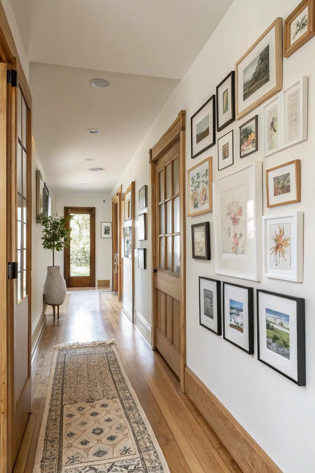 Create a personal gallery wall to turn imperfections into a stylish focal point. 🖼️ #ArtLovers #WallDecor