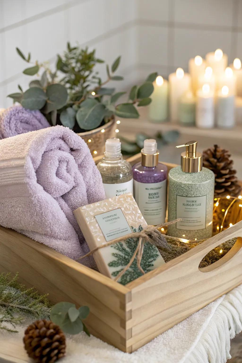 Pamper your loved ones with a spa day in a box, perfect for unwinding after holiday festivities.