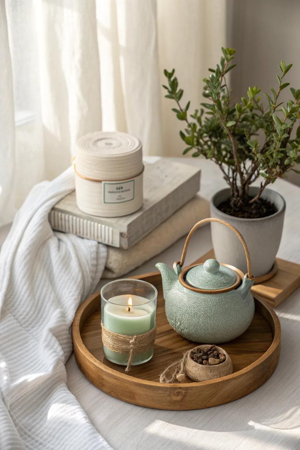 Indulge in relaxation with a care package designed to soothe and rejuvenate. #Relaxation #OfficeWellness #Calm