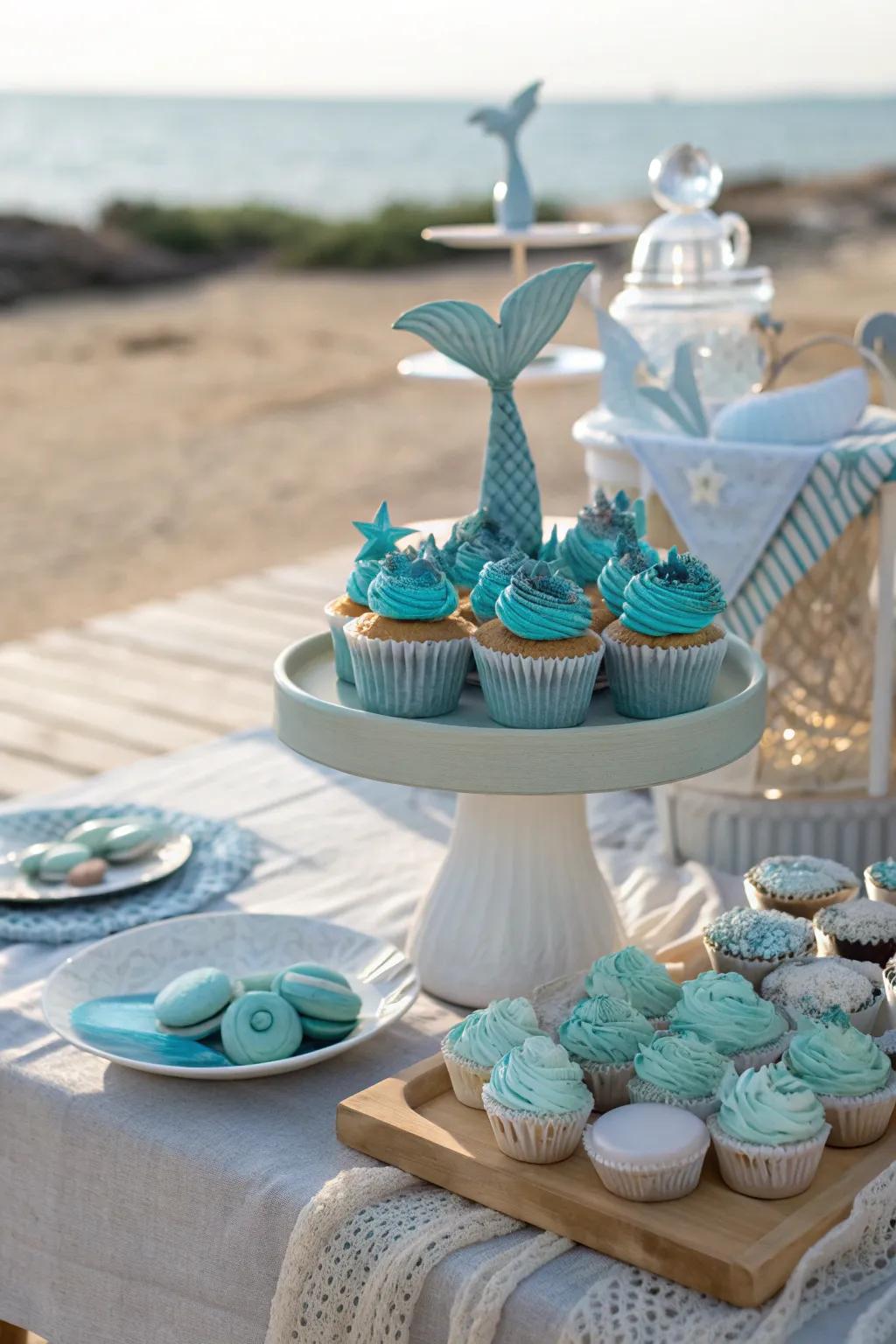 Indulge in sweets that are as magical as they are delicious. 🧁🌊 #DessertTable #SweetTreats