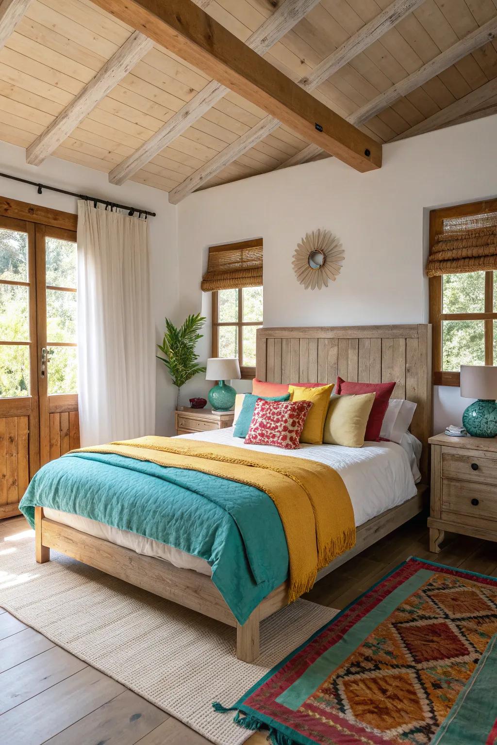 Simple furnishings with clean lines create a harmonious and cozy space.