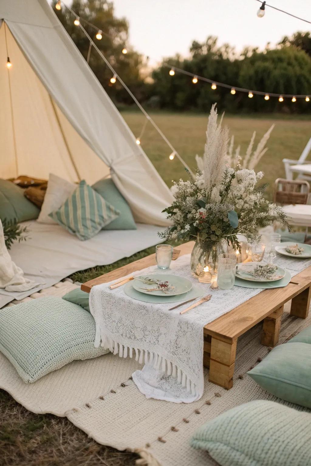 Create a cohesive look with beautifully set tables that match your theme.