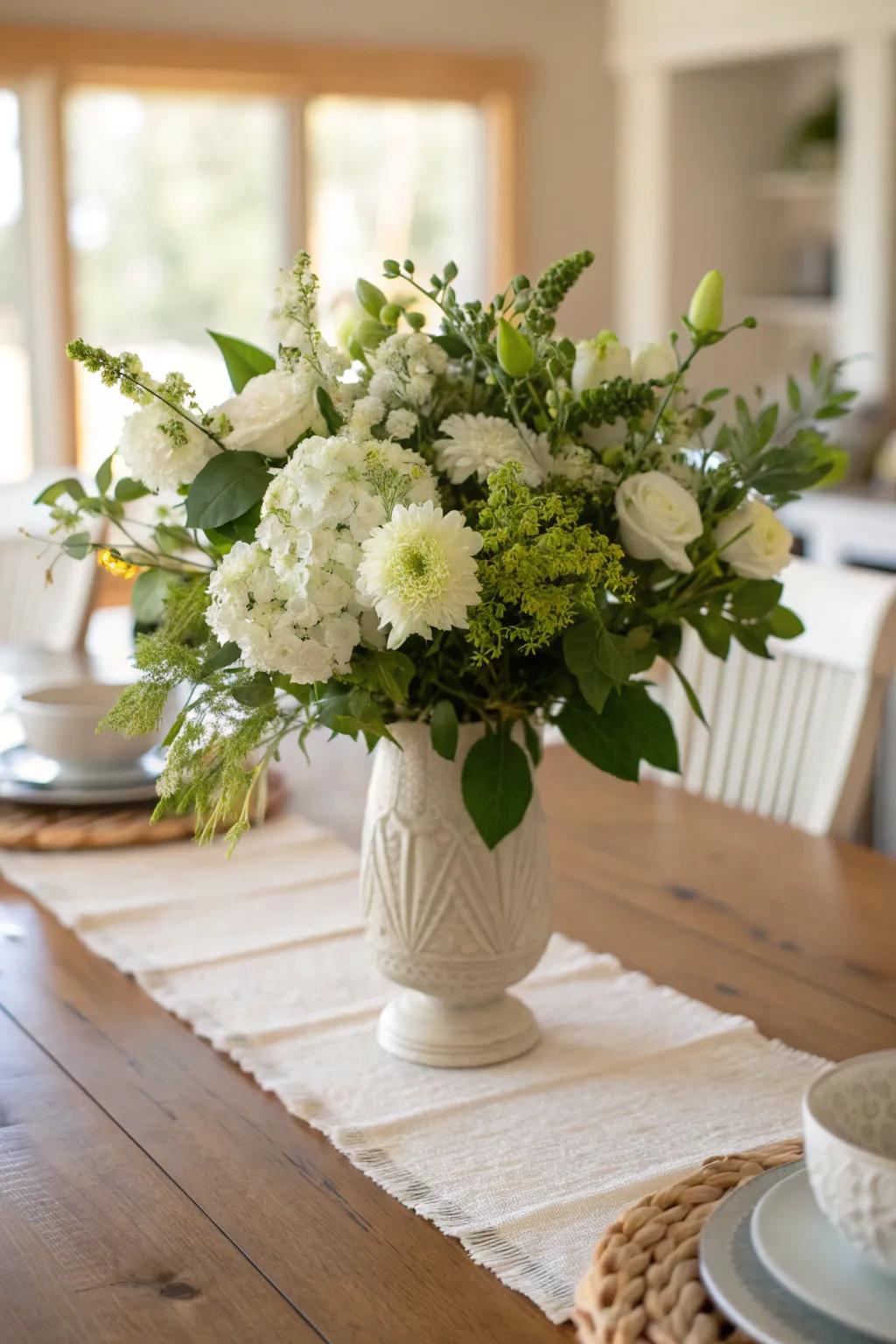 Embrace timeless elegance with a classic floral arrangement that captivates every guest. 🌸 #FloralDesign #TableDecor