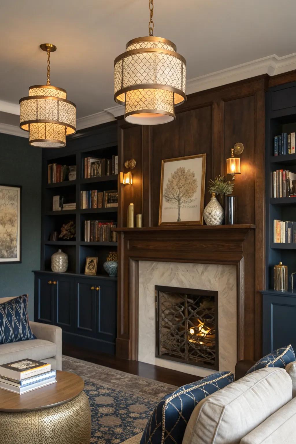 Illuminate your space with strategic lighting that showcases your decor beautifully.