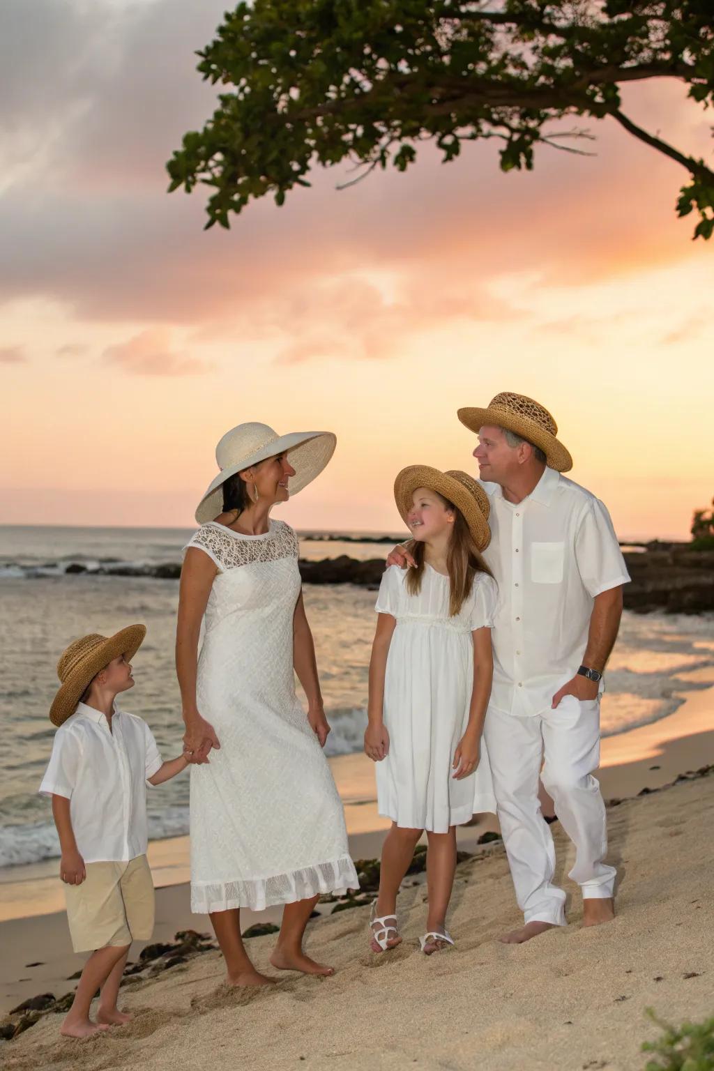 White and cream outfits offer a timeless elegance to your beach photos. 🤍 #TimelessStyle #BeachPhotos