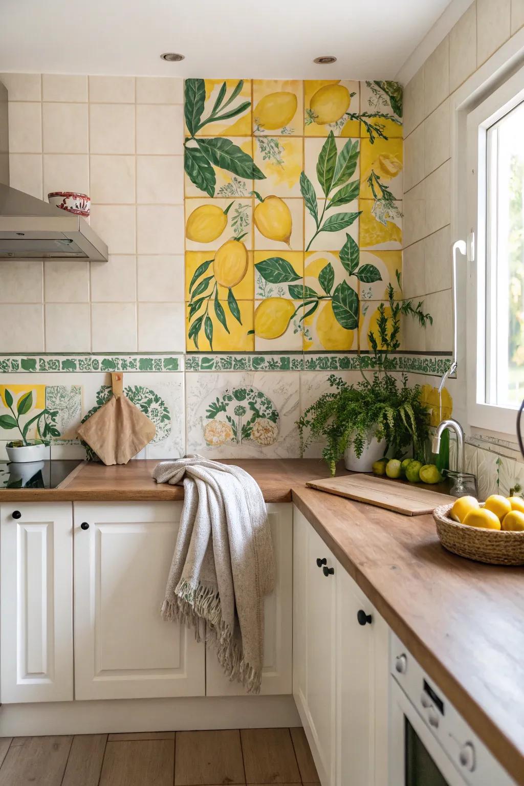 🎨 Let your kitchen shine with a vibrant backsplash that adds a joyful burst of color. #ColorfulKitchen #HomeDecor #InteriorInspiration
