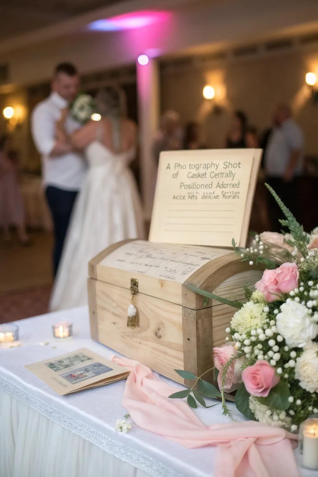 Handwritten messages from loved ones create a personal and touching tribute.