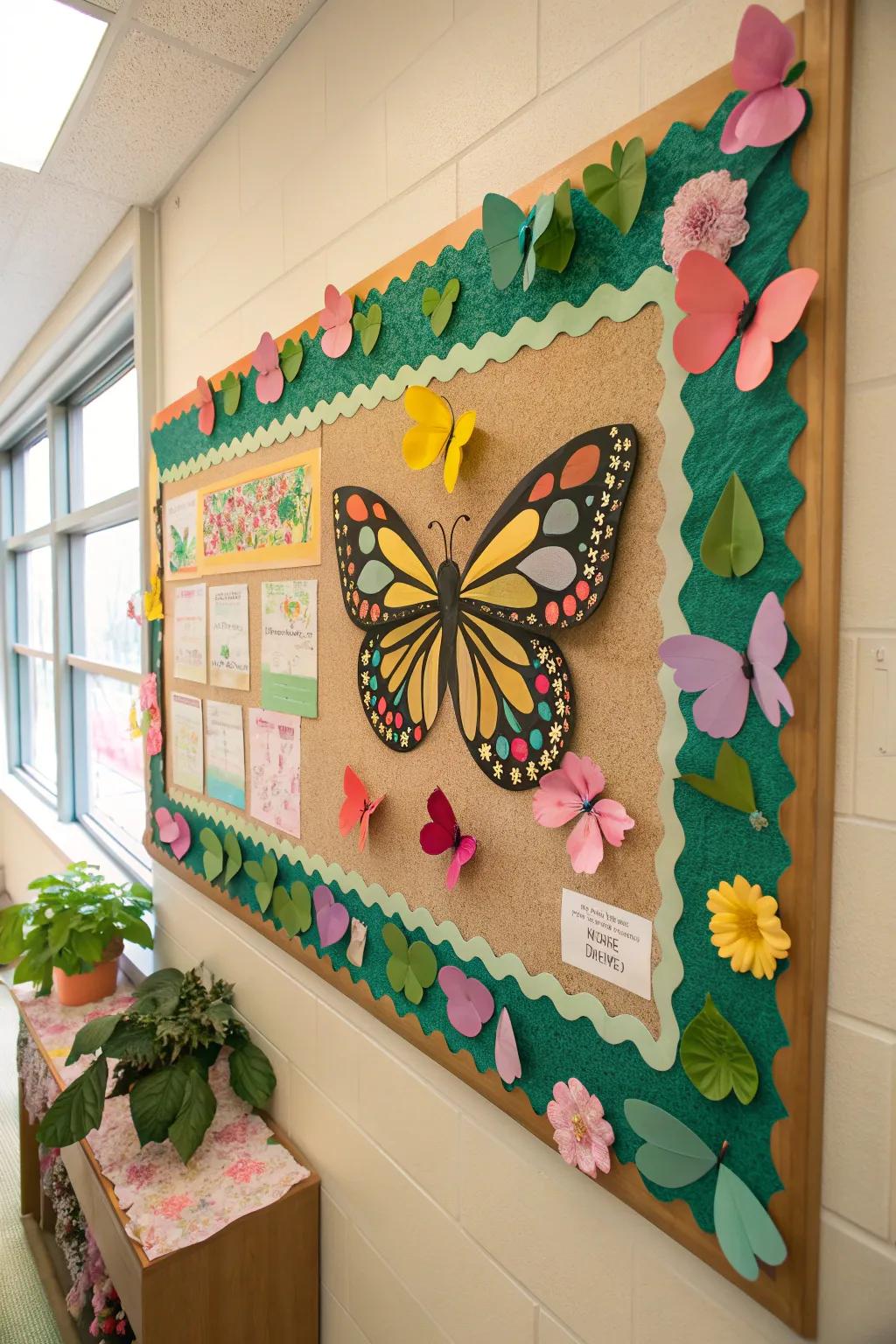 Stay fresh and relevant with a seasonal butterfly board that evolves throughout the year.