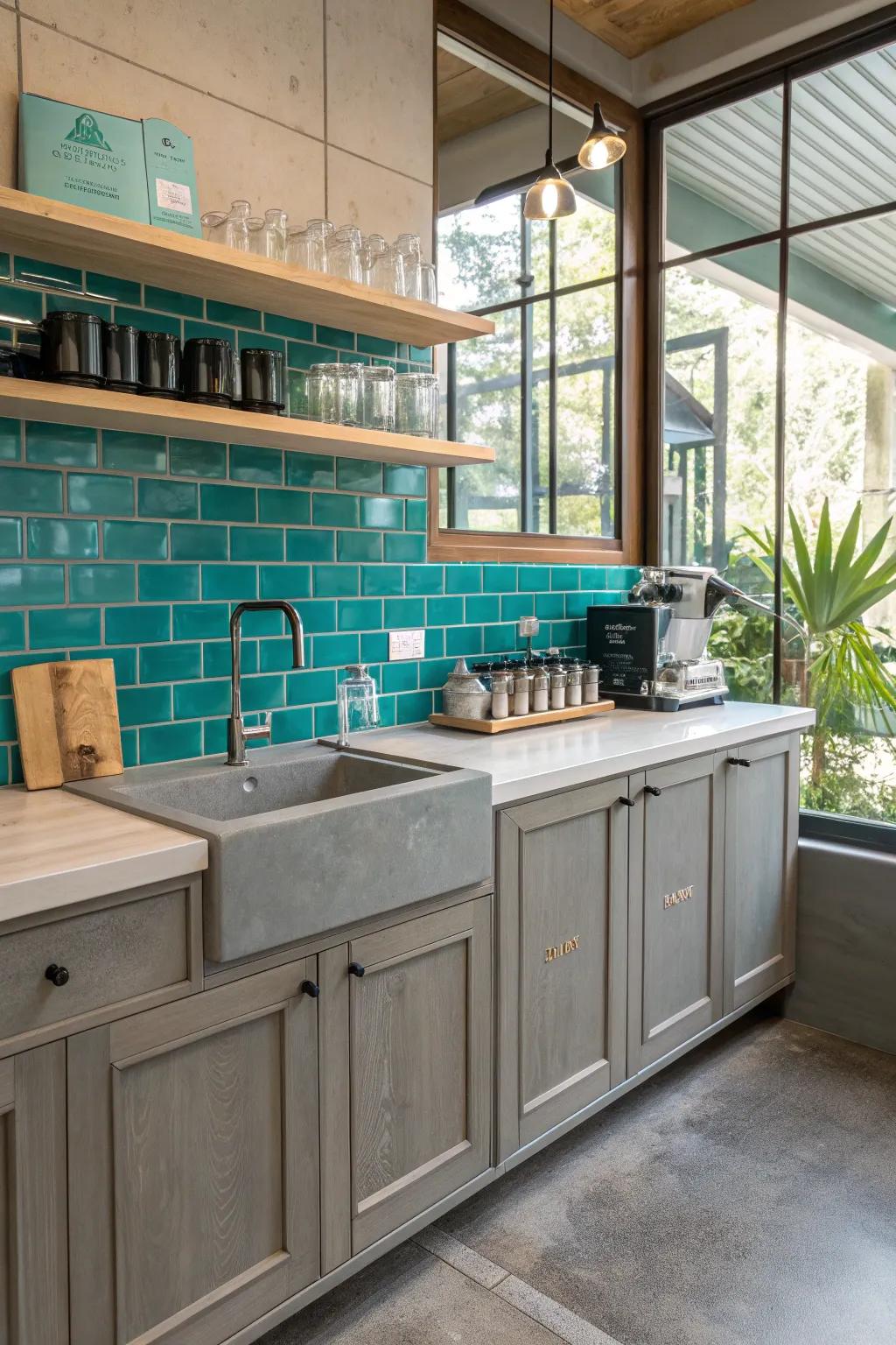 Brighten your coffee nook with a splash of color that turns every morning into a vibrant celebration.