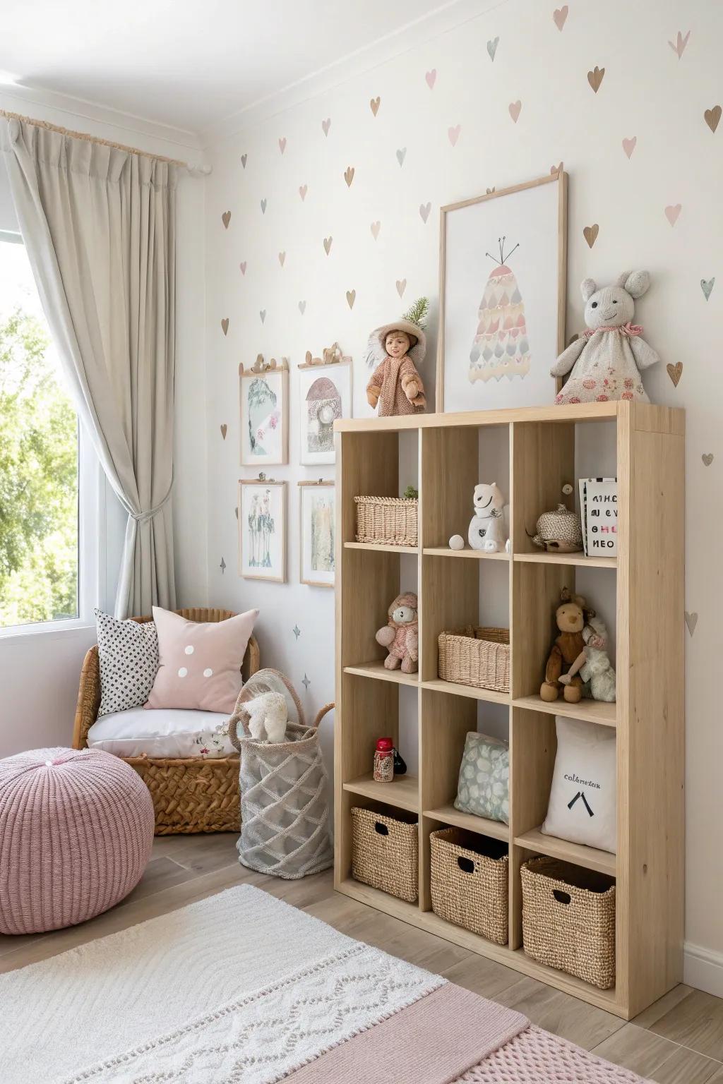 Wall cubbies turn your doll collection into an artful display.