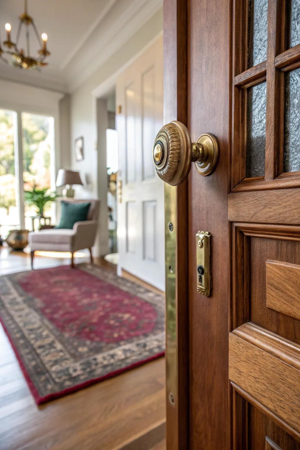 Make a grand entrance with a statement door knob.
