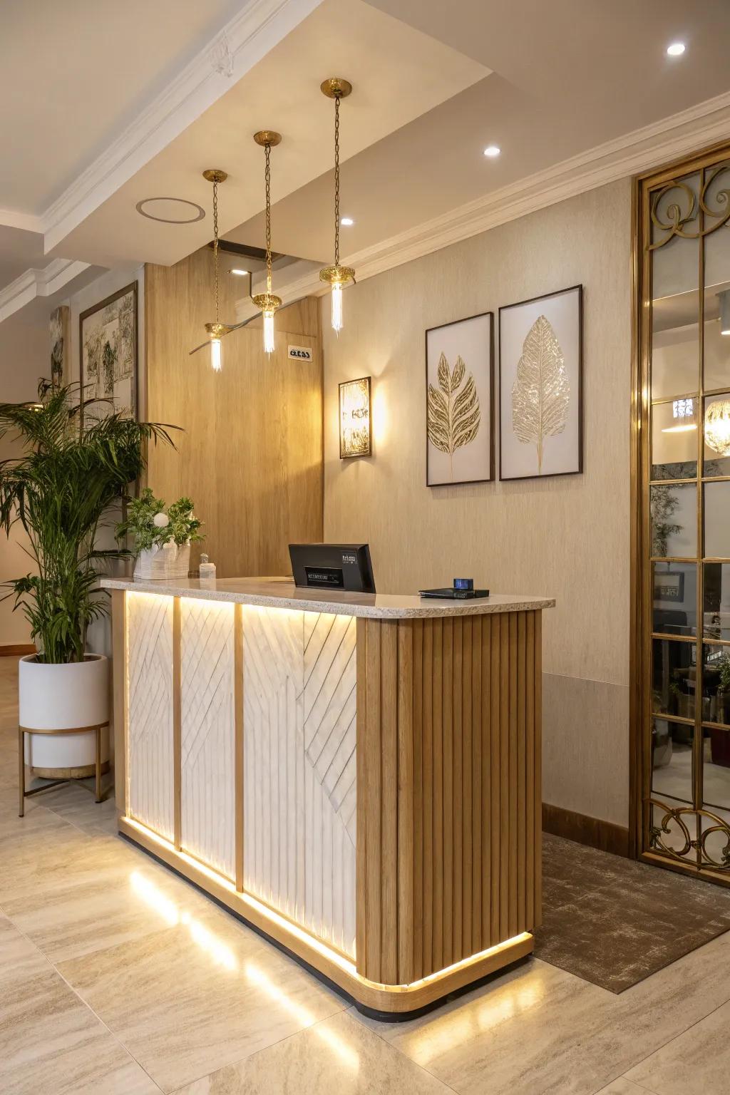 Light up your space with integrated lighting that adds both function and flair.