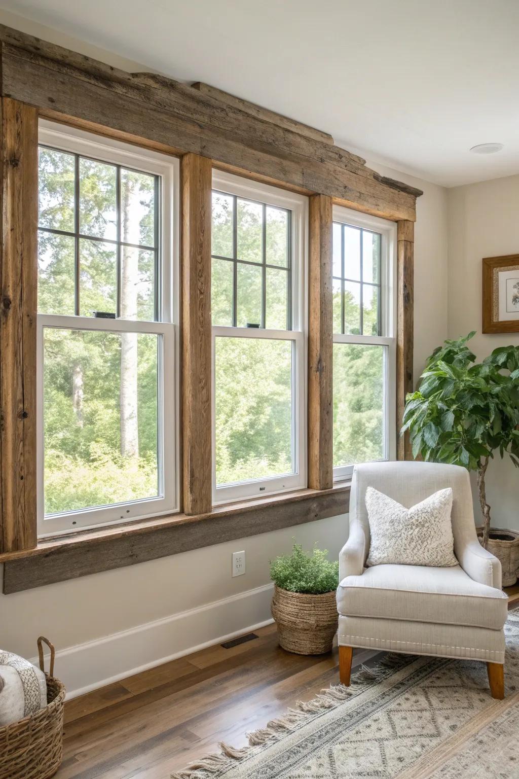 Add character with rustic trim that tells a story. #RusticCharm #CharacterDesign #WoodDecor