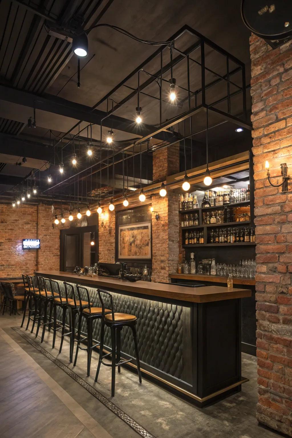 Industrial fixtures offer a trendy, urban look that stands out.