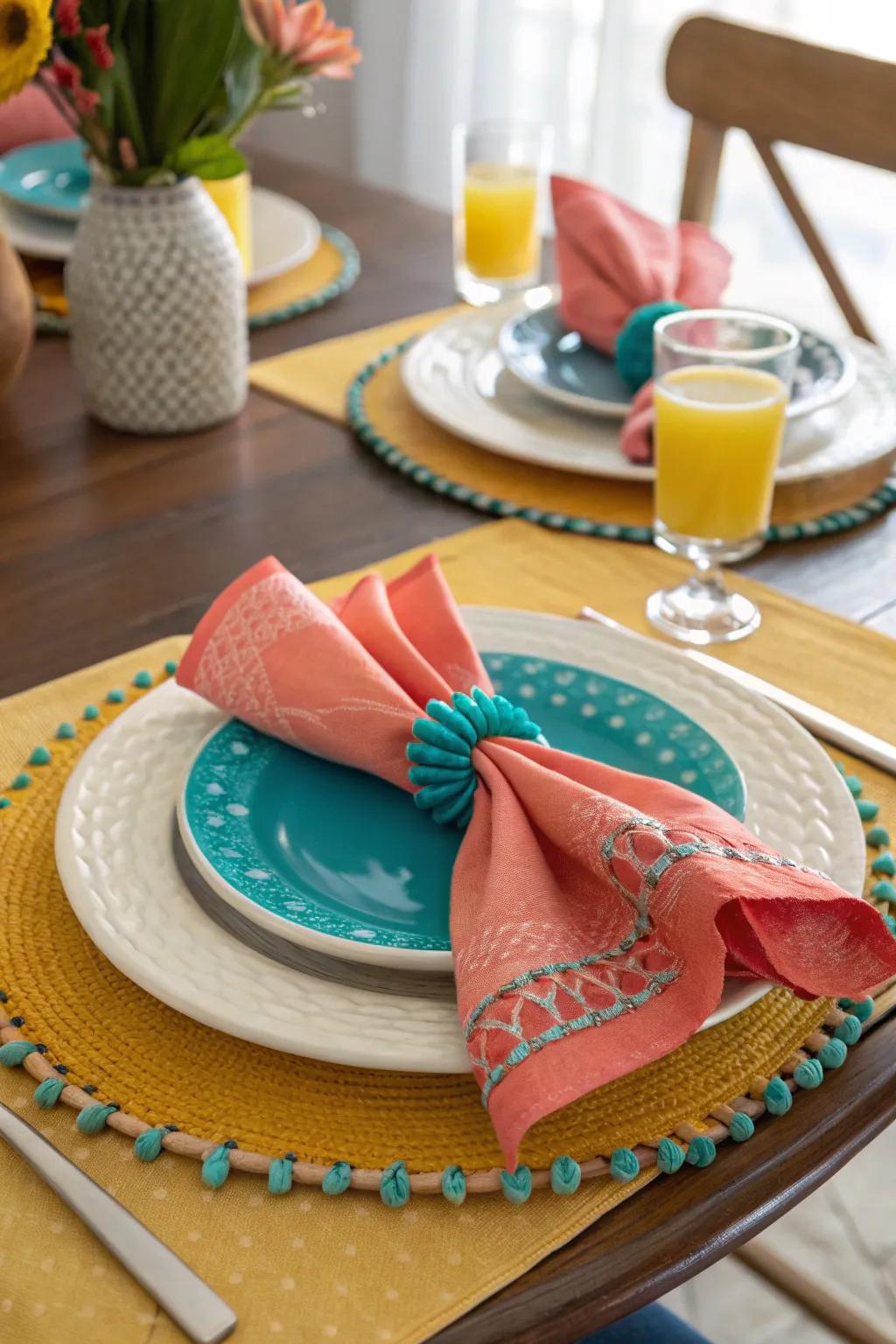 Add a touch of elegance with creatively folded napkins that impress and delight.