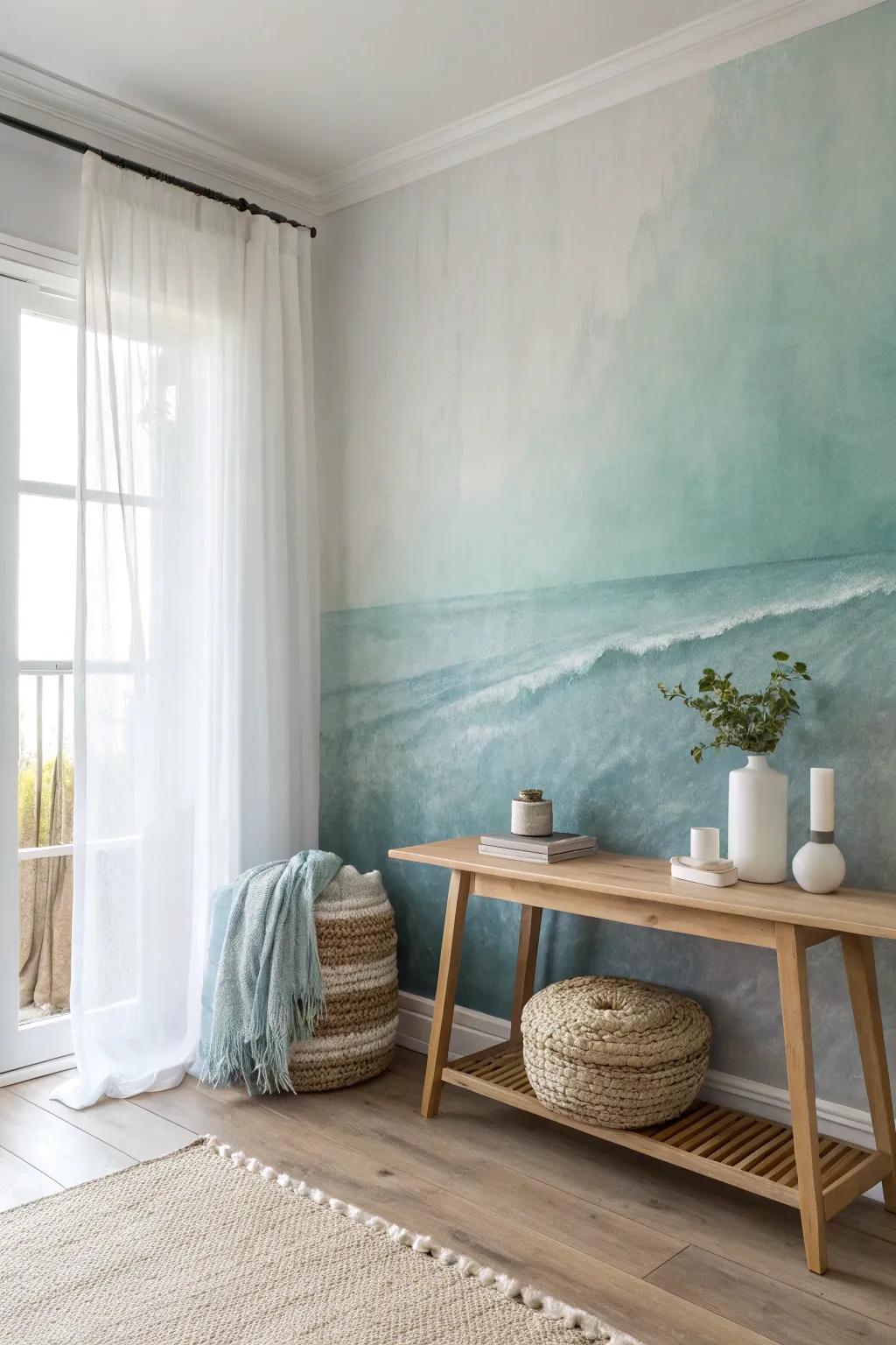 Ombre walls bring a calming, gradient beauty to your space.