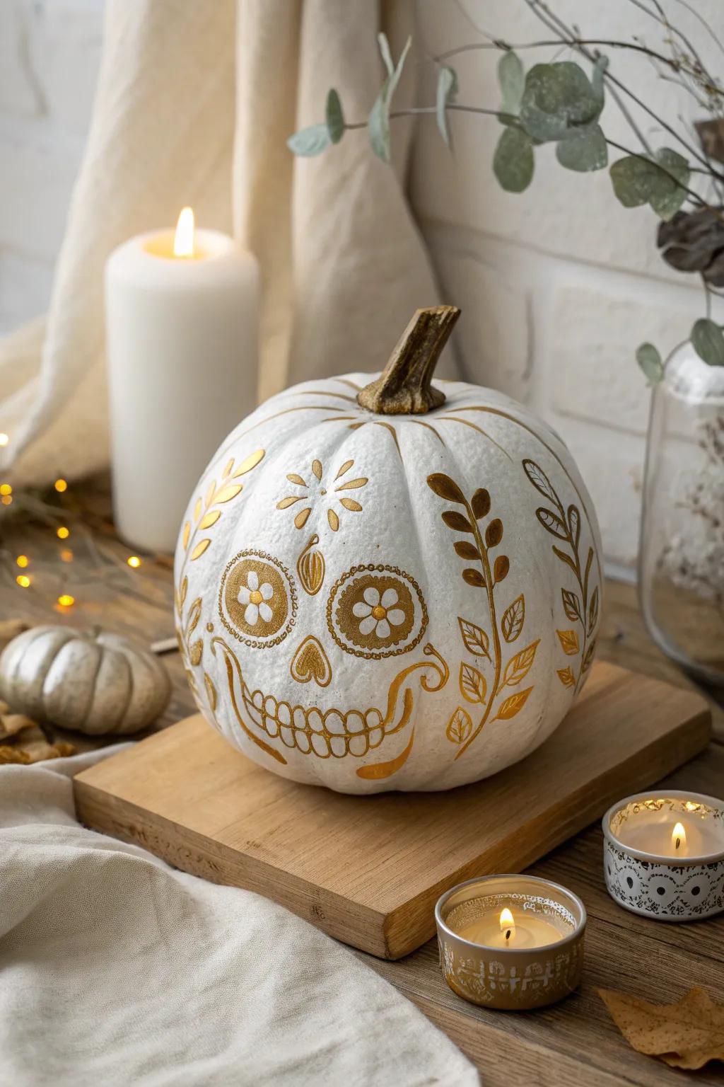 Glam up your decor with metallic accents that catch the light and add elegance.