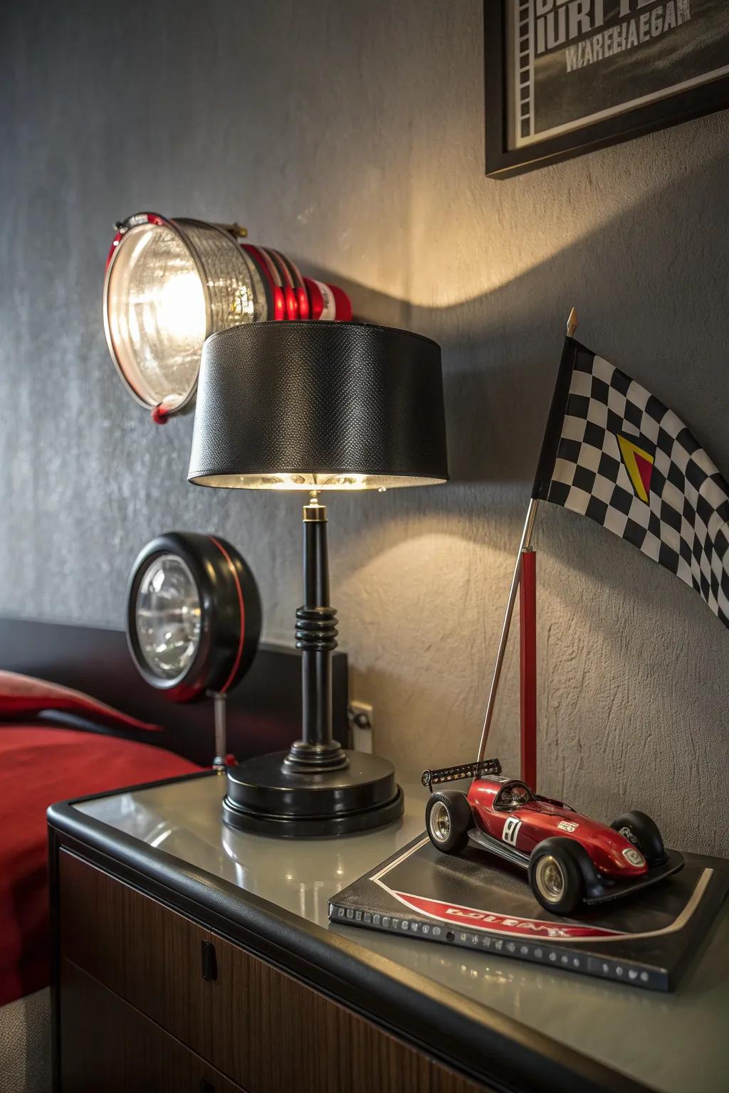 Illuminate the room with creative automotive lighting.