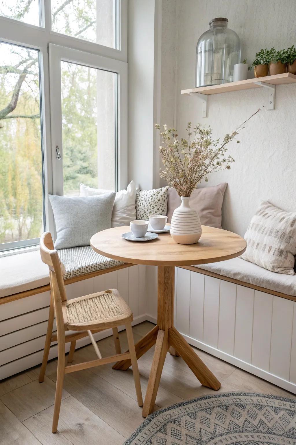 Light colors open up your nook, making it feel more spacious and inviting.