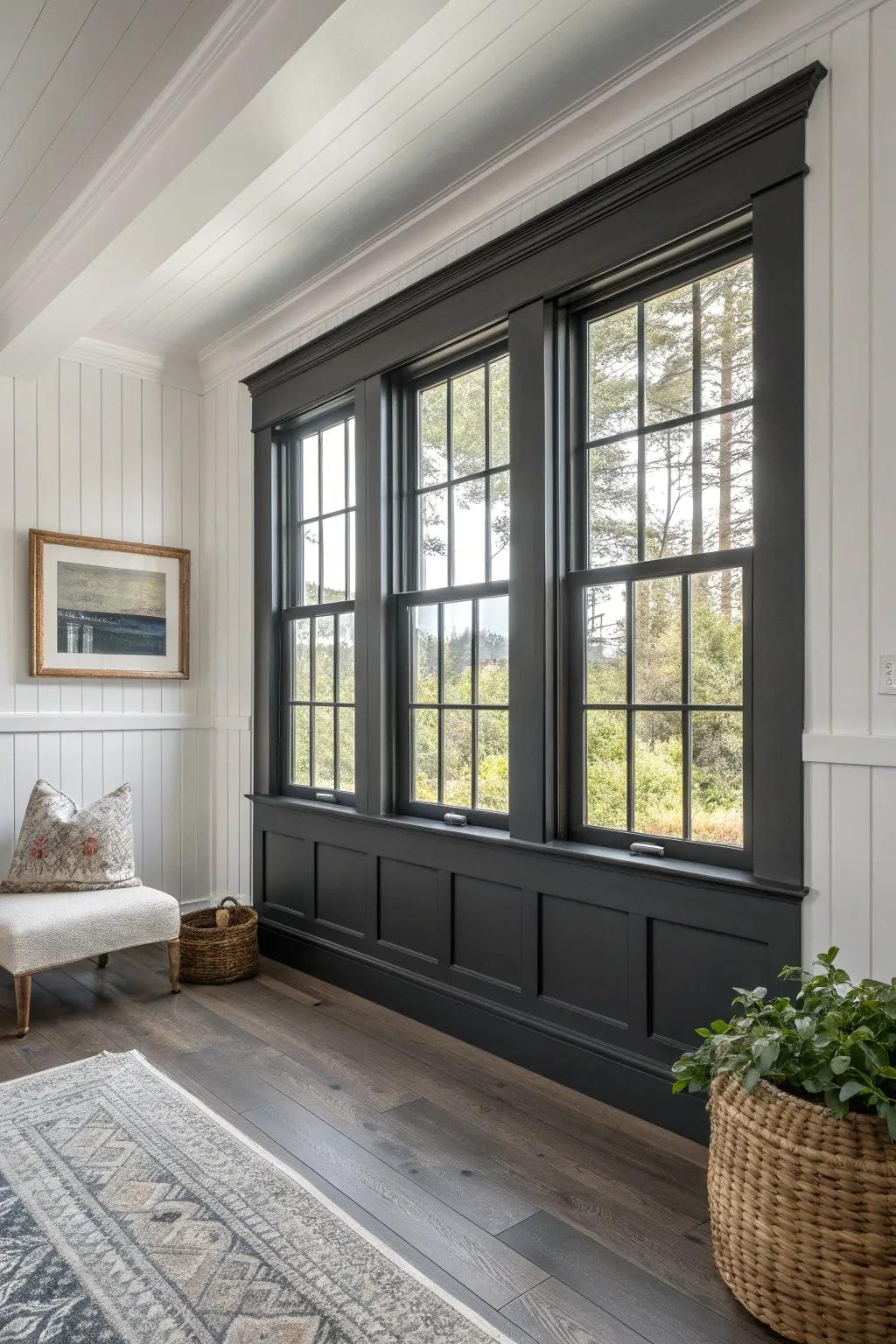 Create stunning contrast with bold trim colors that draw the eye.