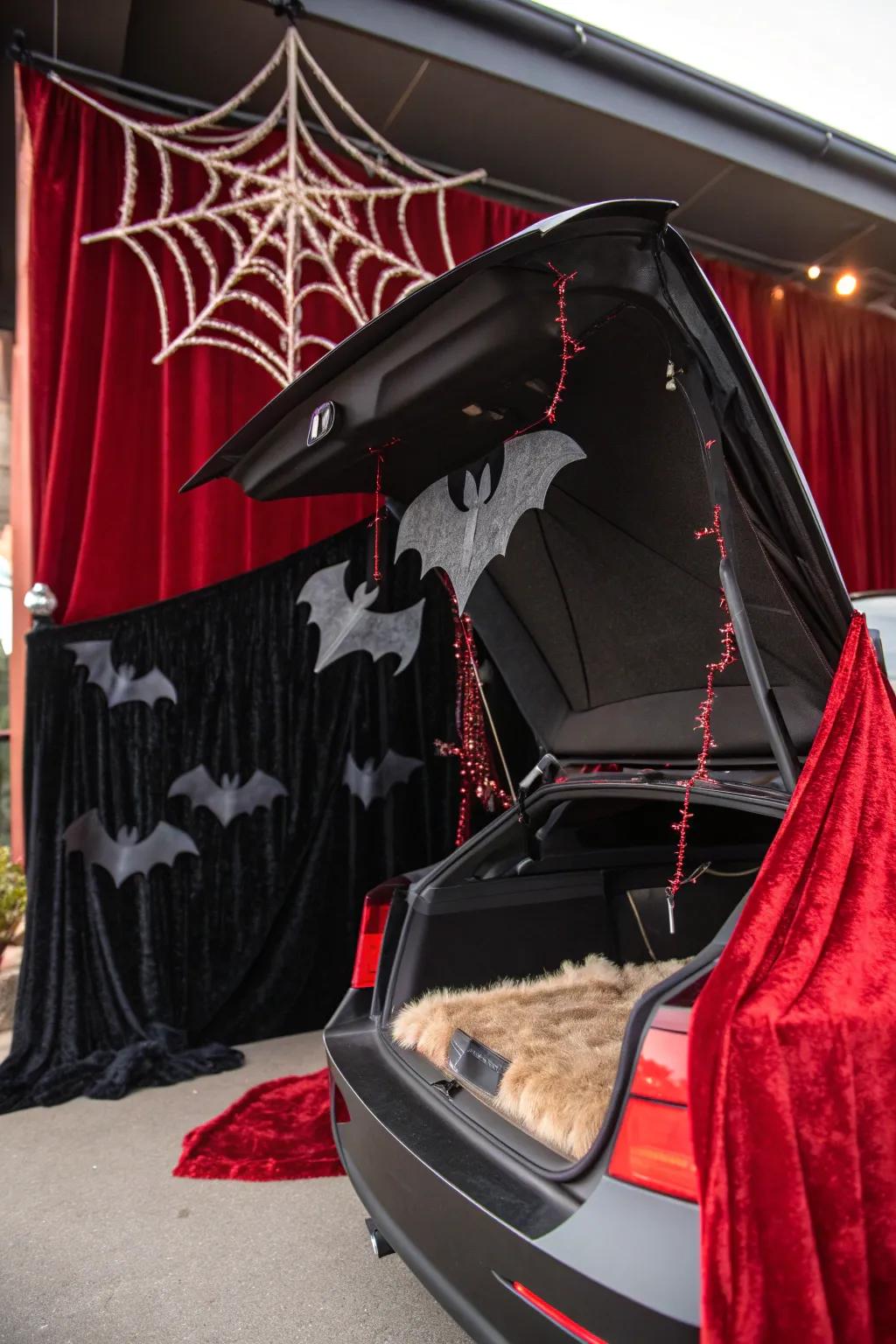 Bring your vampire scene to life with hanging bats that add a playful yet spooky charm to your Halloween setup.