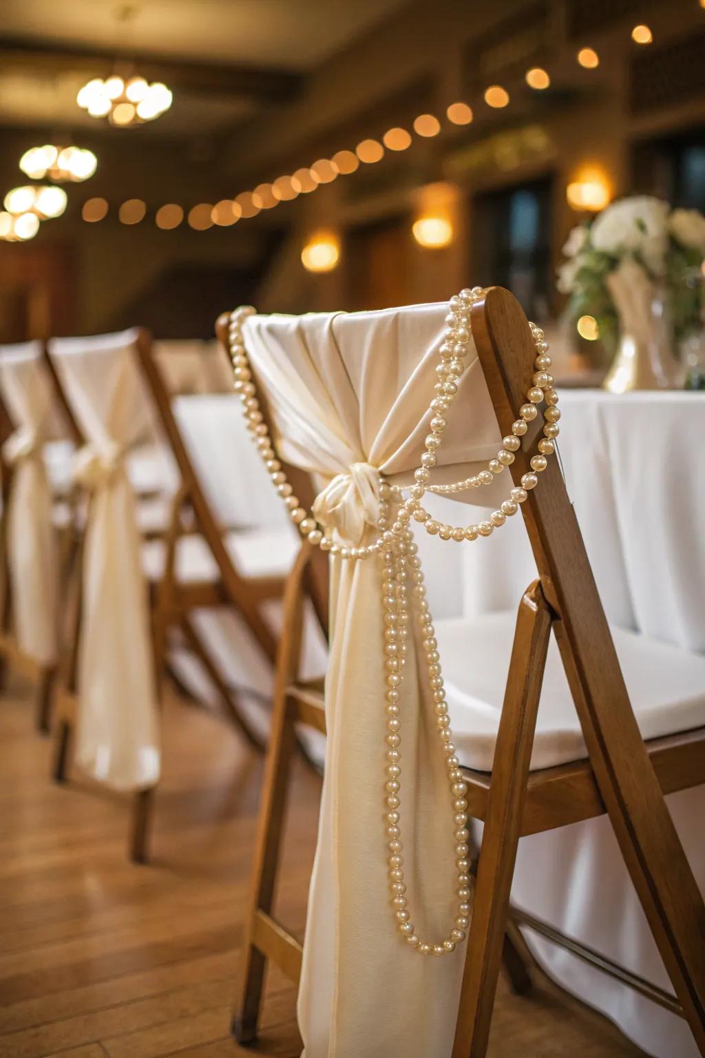 Elevate your decor with pearls that add a timeless elegance to any event. 🌟