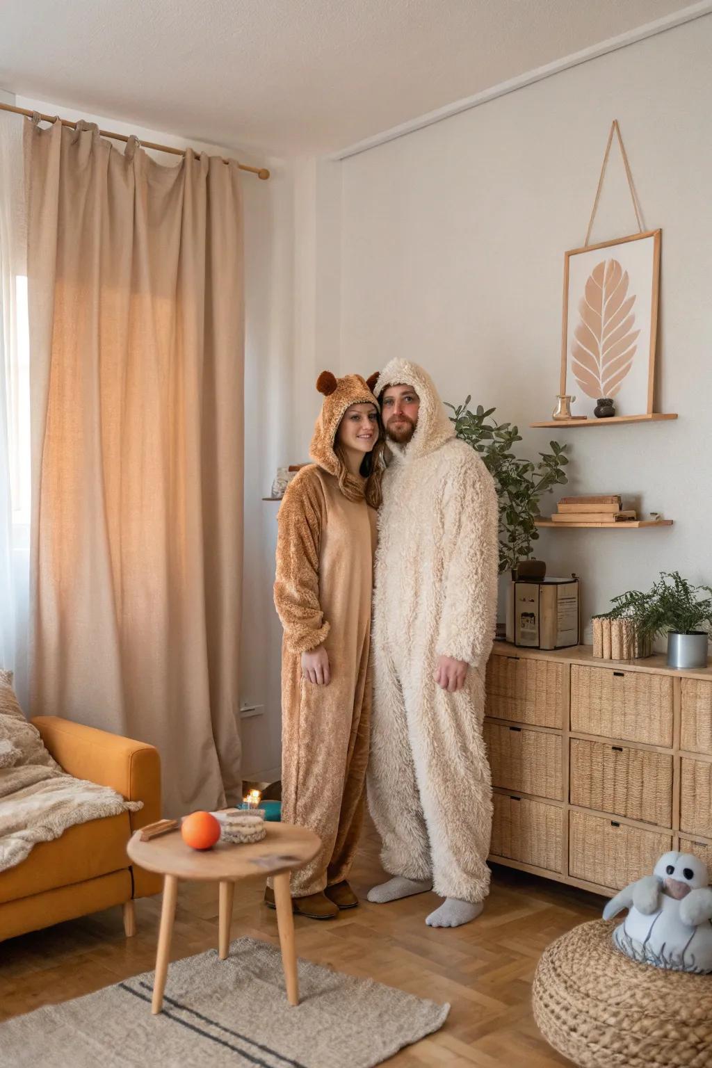 Transform your space and yourselves with a themed costume night. 🎭 #CostumeParty #DateNight