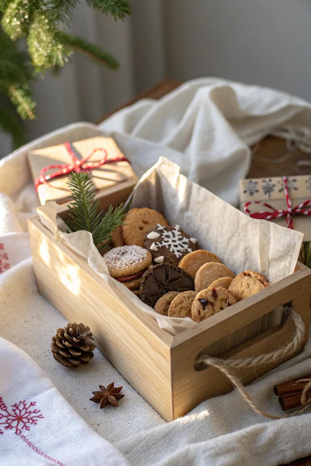 Delight in a sweet surprise with a box full of homemade holiday treats. 🍪 #SweetTooth #HolidayBaking