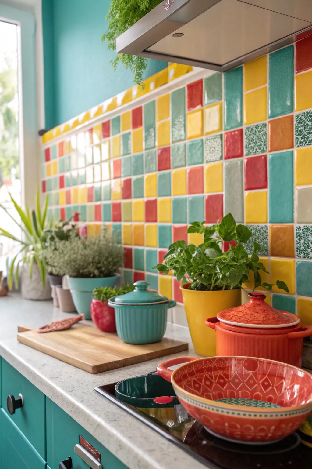 Create a tactile experience in your kitchen with textured tiles that invite touch. 👋✨ #TexturedDesign #HomeDecor