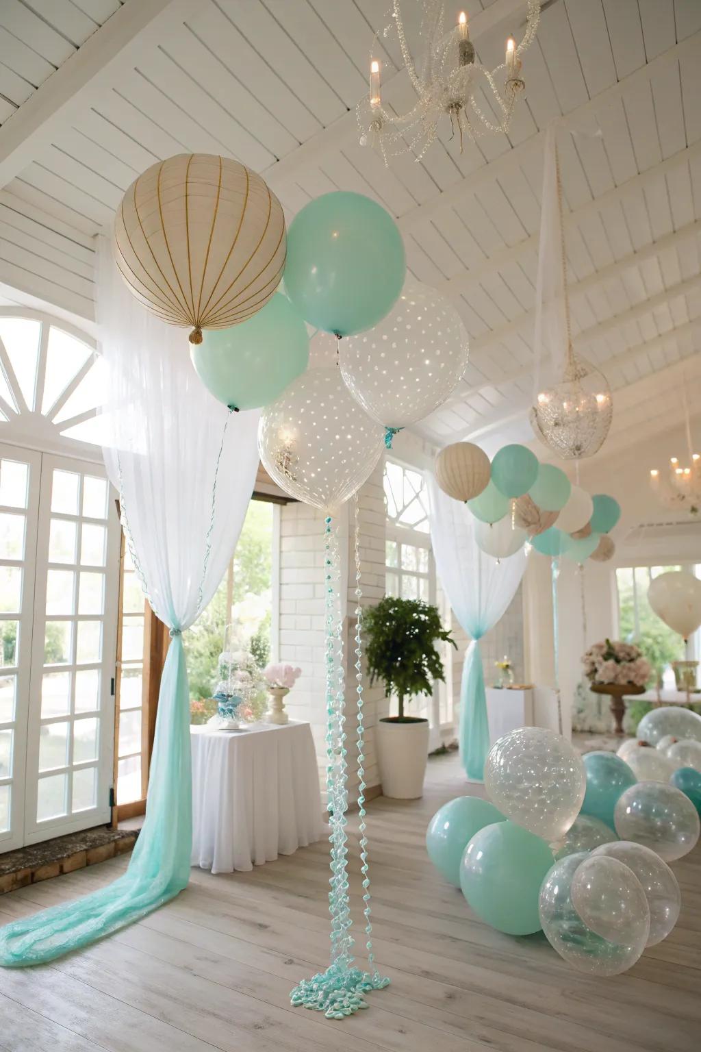 Elevate your decor with the timeless charm of pearl balloons. 🎈✨ #BalloonDecor #PartyIdeas
