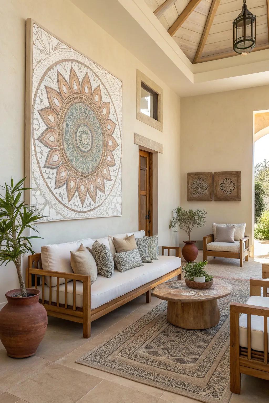 Inspire creativity with captivating art and motivational messages 🎨 #ArtInTheOffice #CreativeSpaces