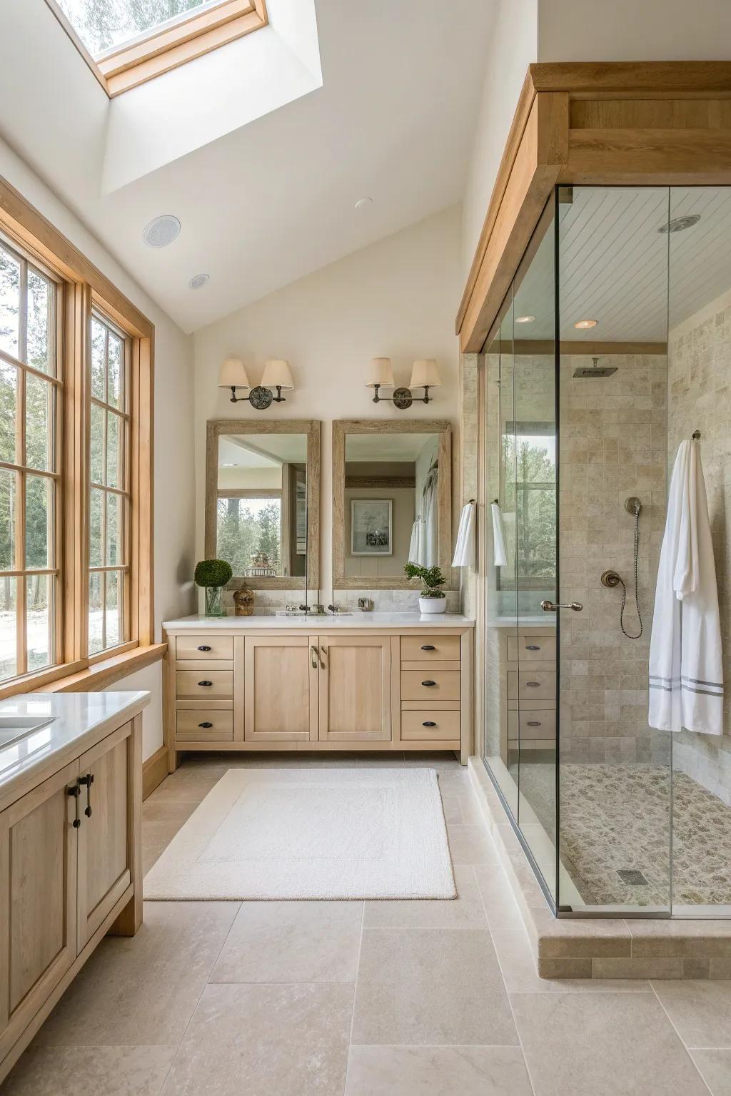 Mirrored glass doors create an illusion of space and elegance. ✨ #MirroredMagic #InteriorDesign