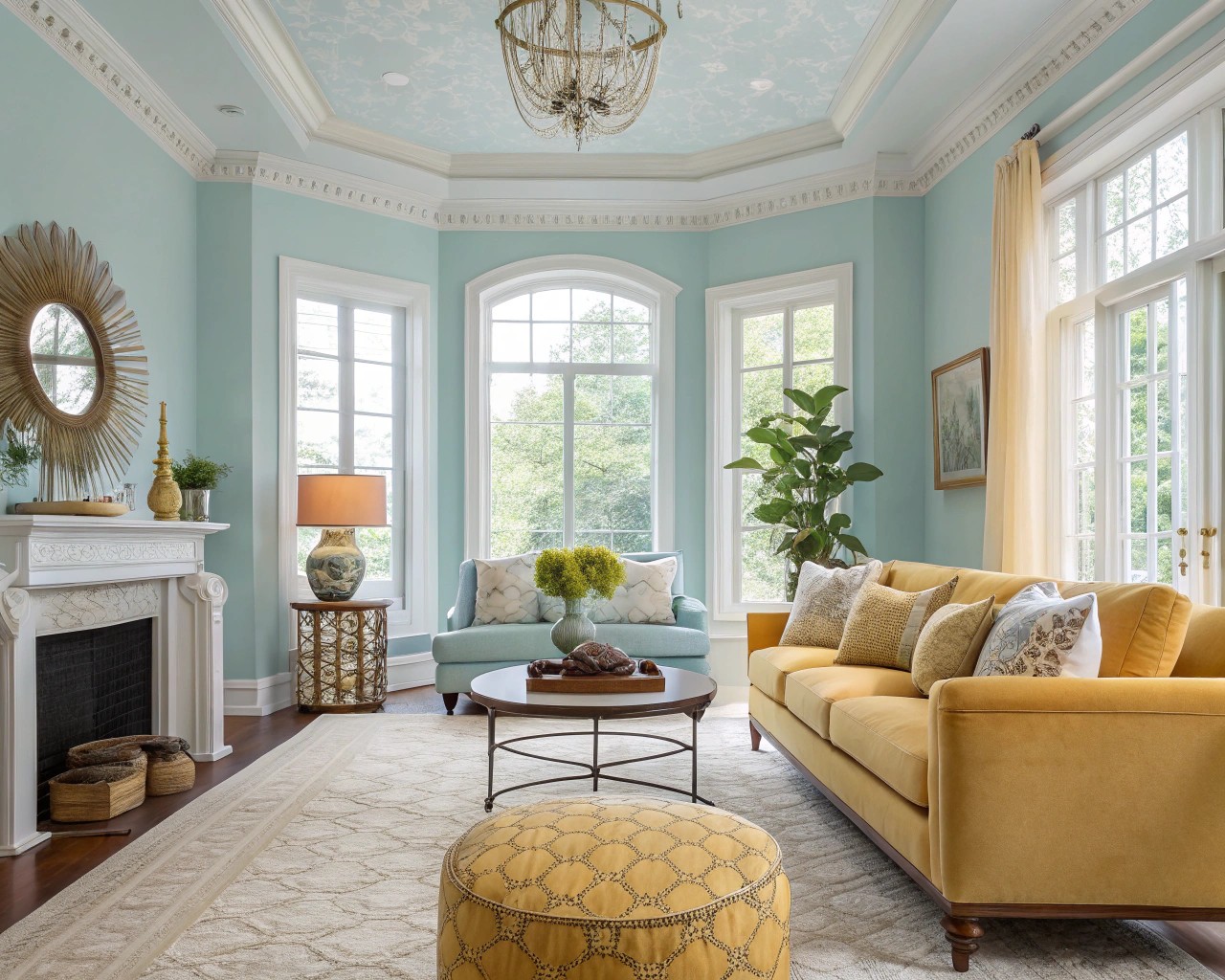 A well-designed space using professional color theory to create harmony and flow.