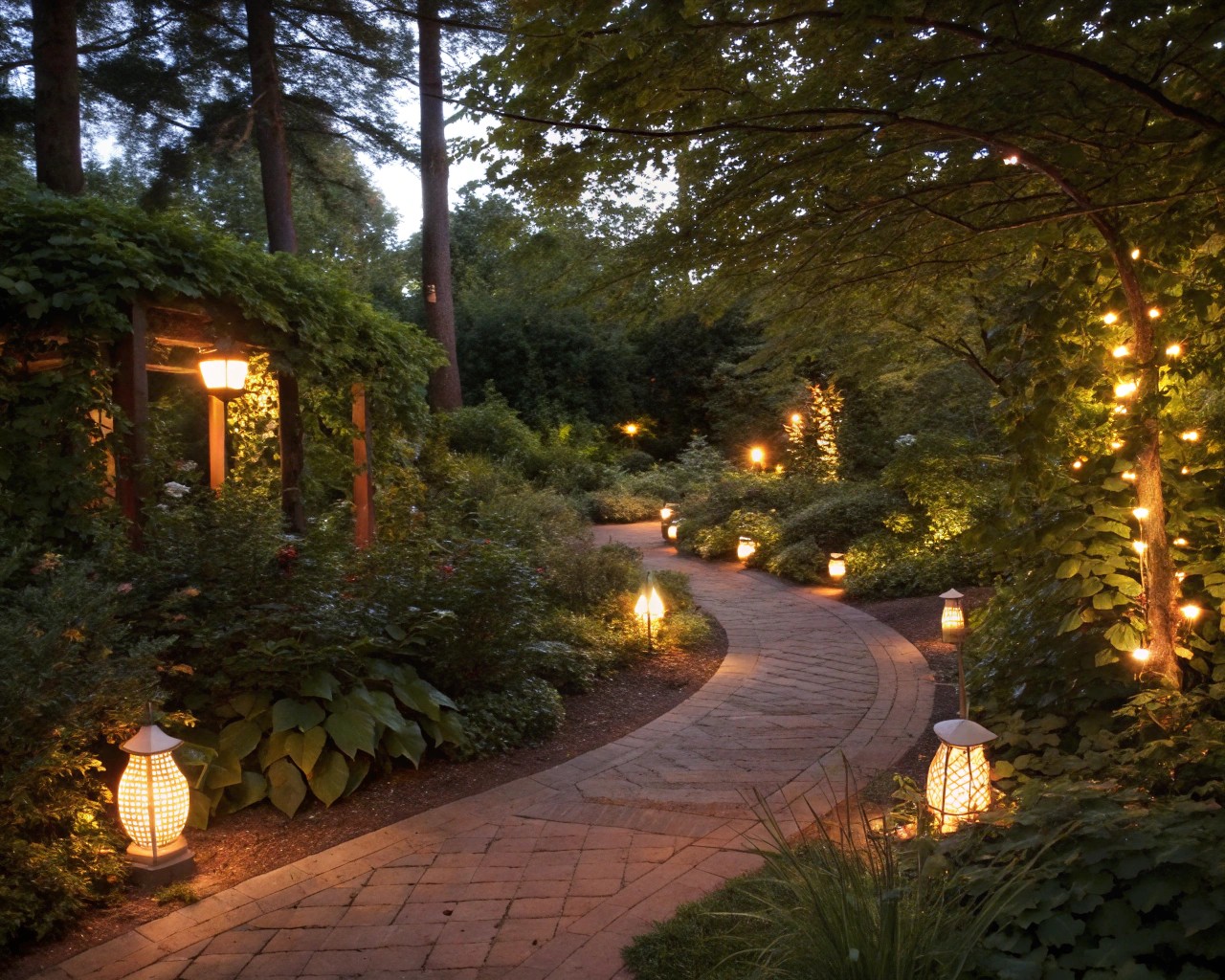 The impact of color temperature in creating atmosphere with outdoor lighting.